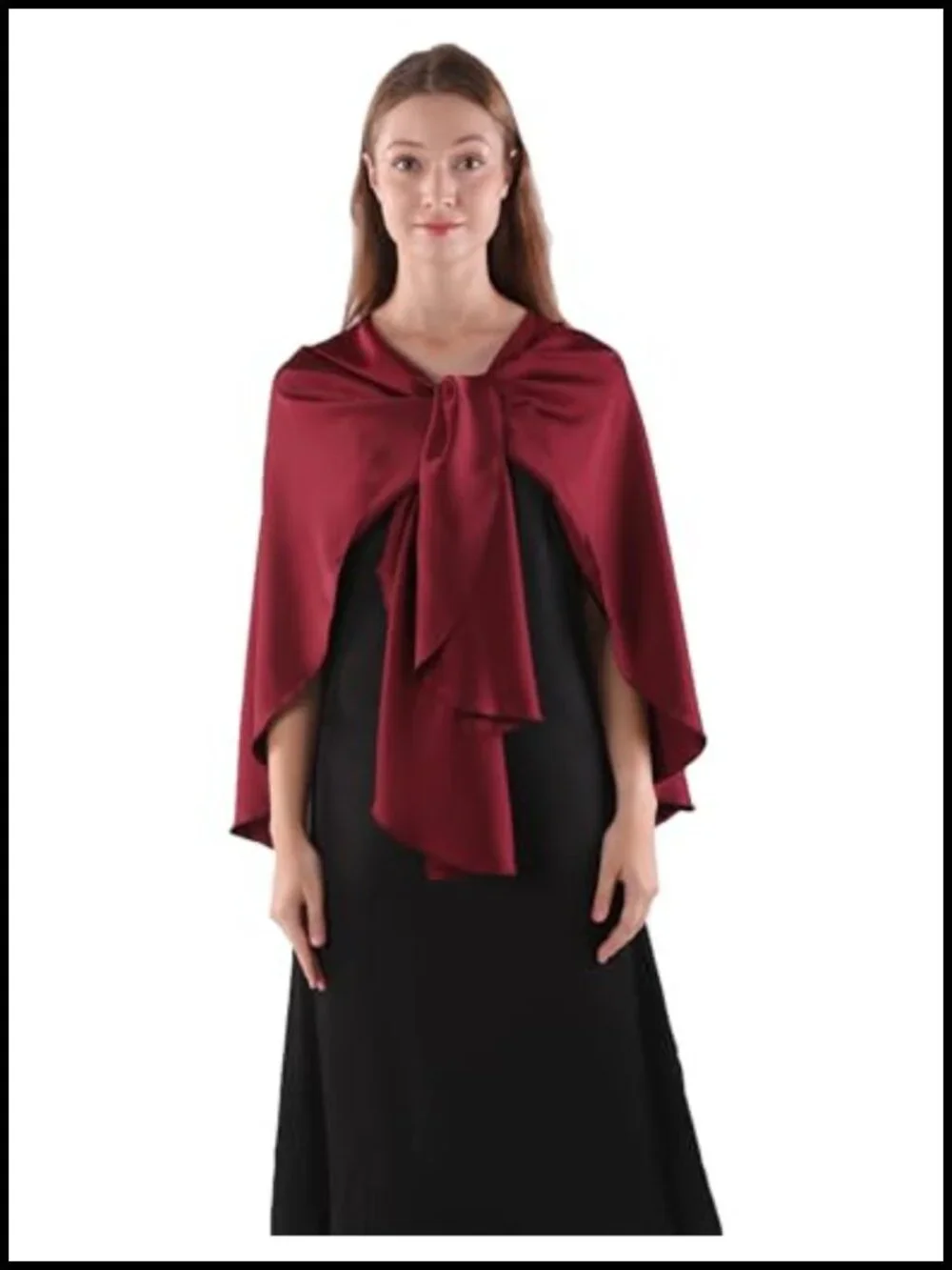Elegant Stain Shawl Wrap for Evening Dresses Wedding Party Scarf Cover Up